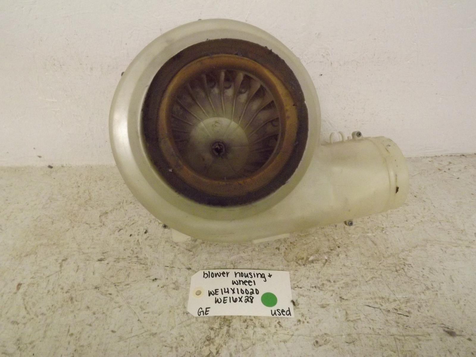 GE Dryer WE14X10020 WE16X28 Blower Housing & Wheel Used GE Dryer WE14X10020 WE16X28 Blower Housing & Wheel Used